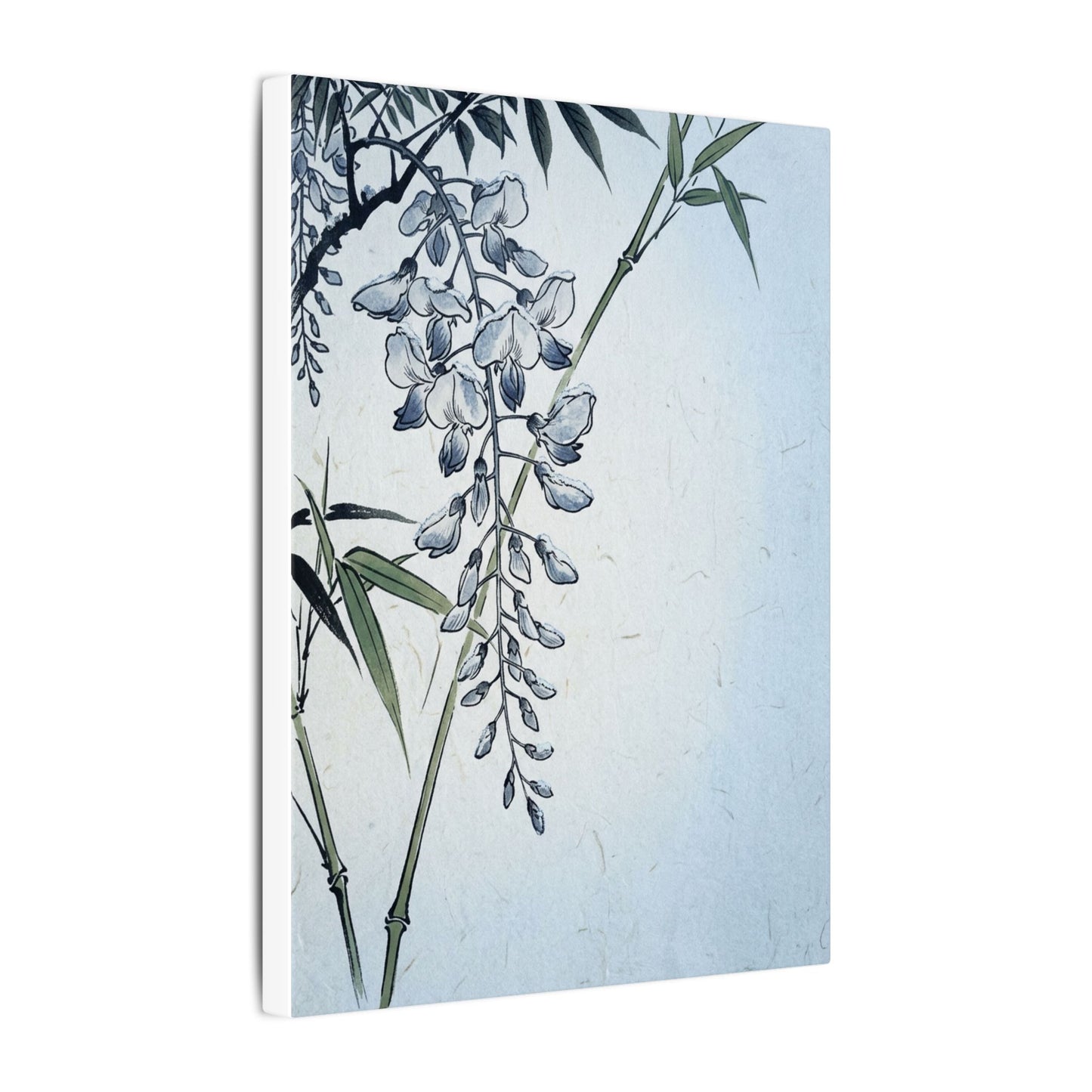 Zen Wisteria in Moonlight | Ukiyo E Inspired Canvas Art