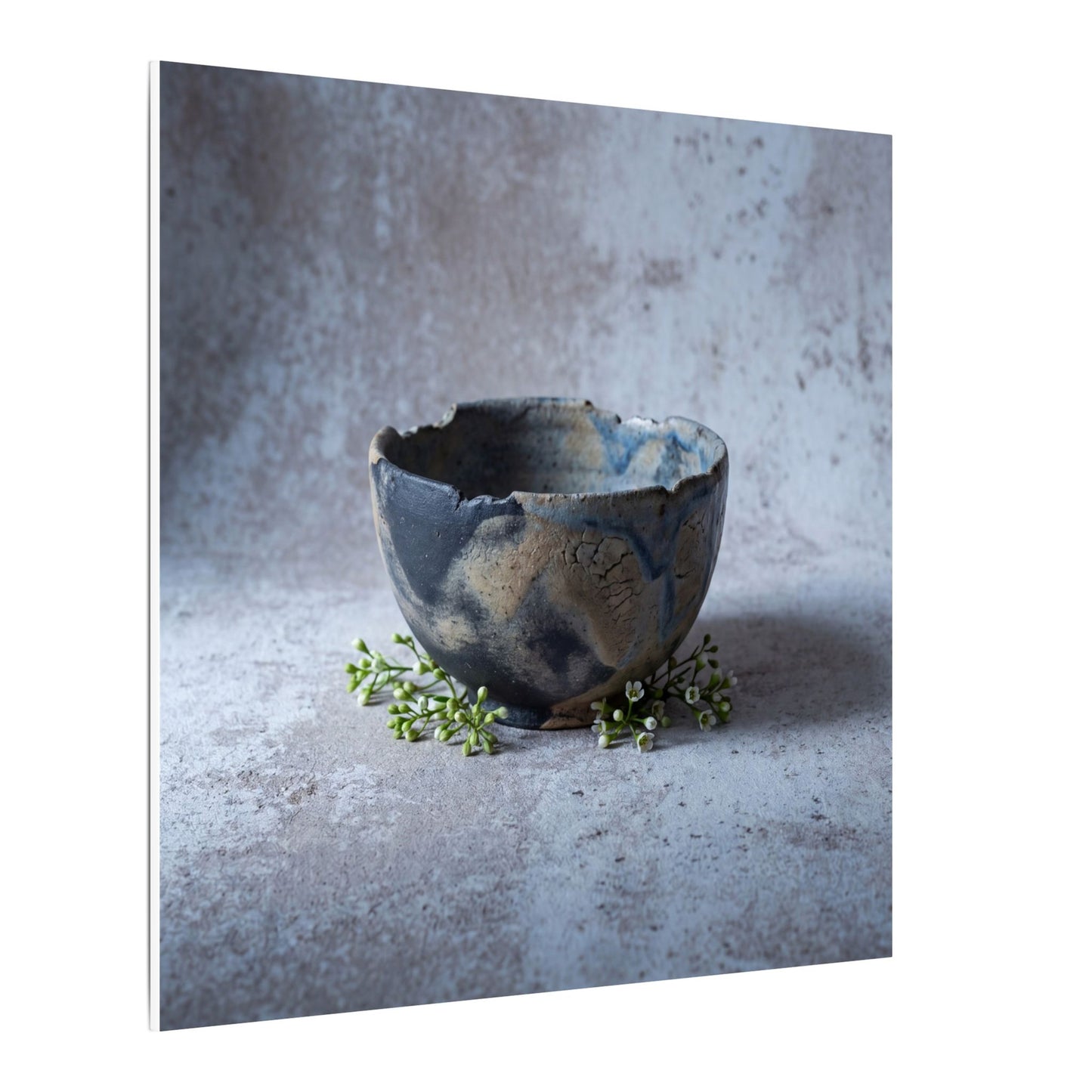 Ceramic Bowl Spring Canvas Art | Japandi Warm Design