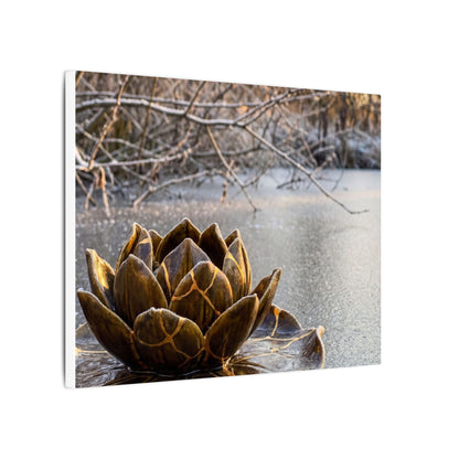 Lotus Flower Gold Repair Canvas Art | Beautiful Kintsugi Art