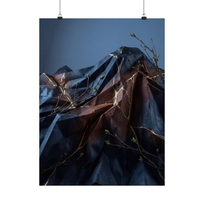 Mono No Aware Paper Fold Wall Art Print - Kintsugi Broken Beauty Art Print