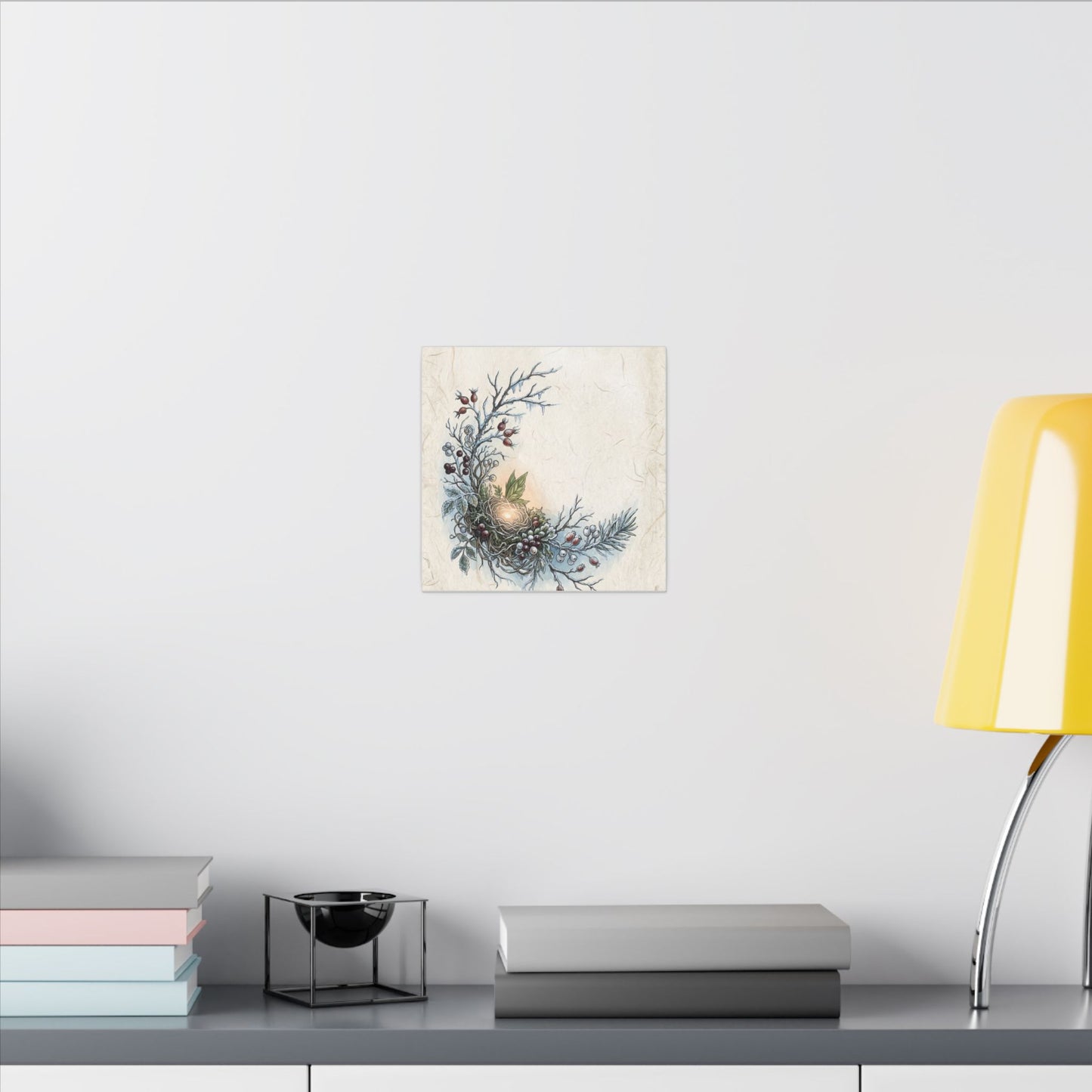 Winter Shoji Screen Forest Whimsy Canvas Art | Enchanting Decor
