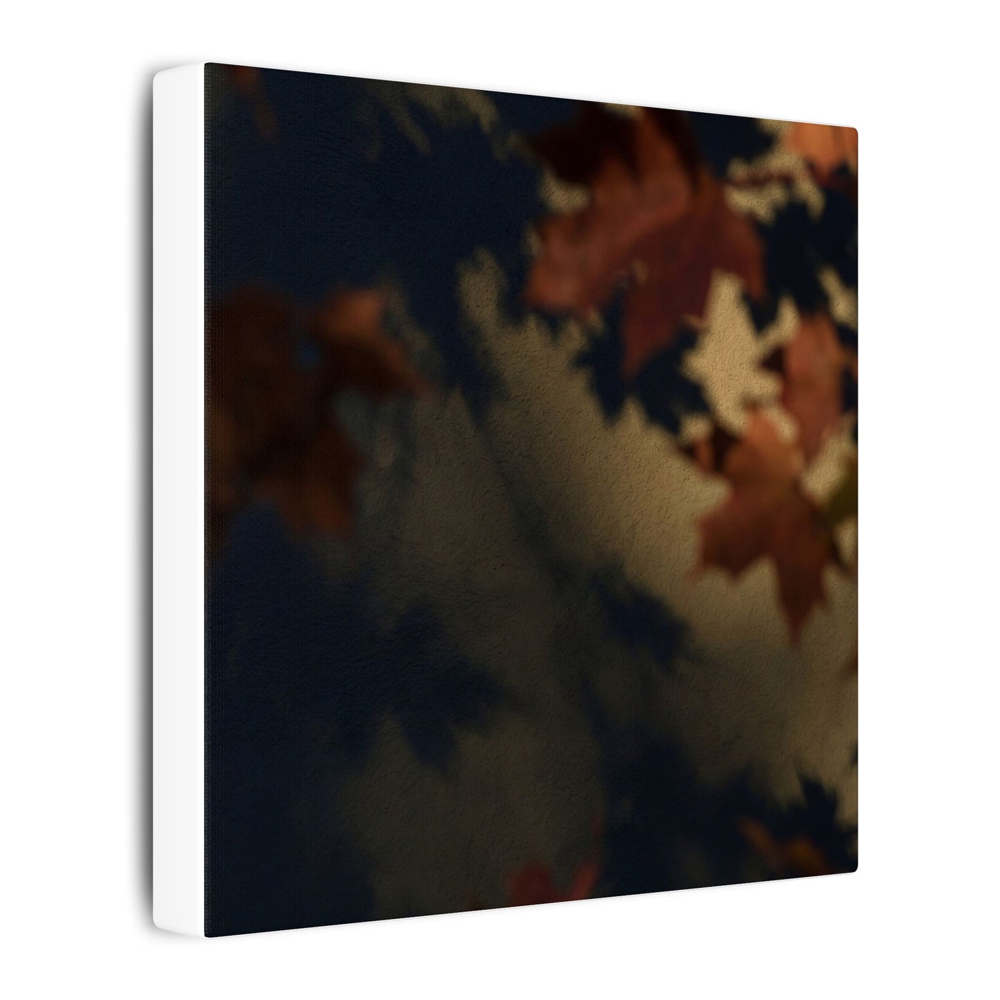 Shadow Play Canvas Art | Autumn Dark Japandi Moody Minimal Art