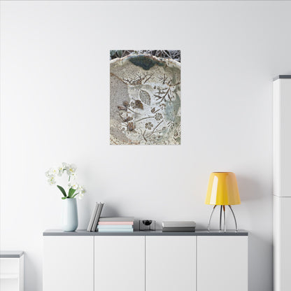 Ceramic Bowl Winter Canvas Art | Japandi Earthy Design