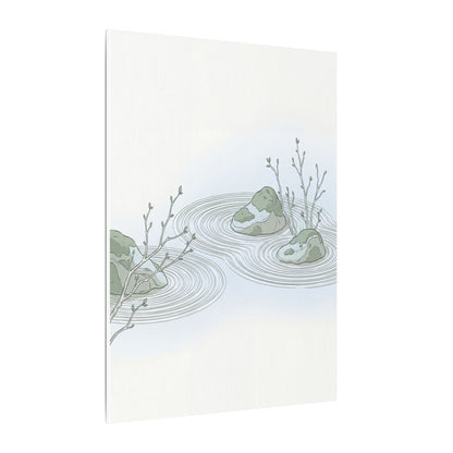 Moonlight Rock Garden Canvas Art - Japandi Ma