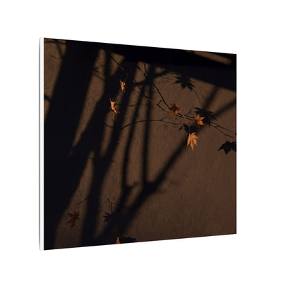 Shadow Play Autumn Canvas Art | Dark Japandi Luxurious Design