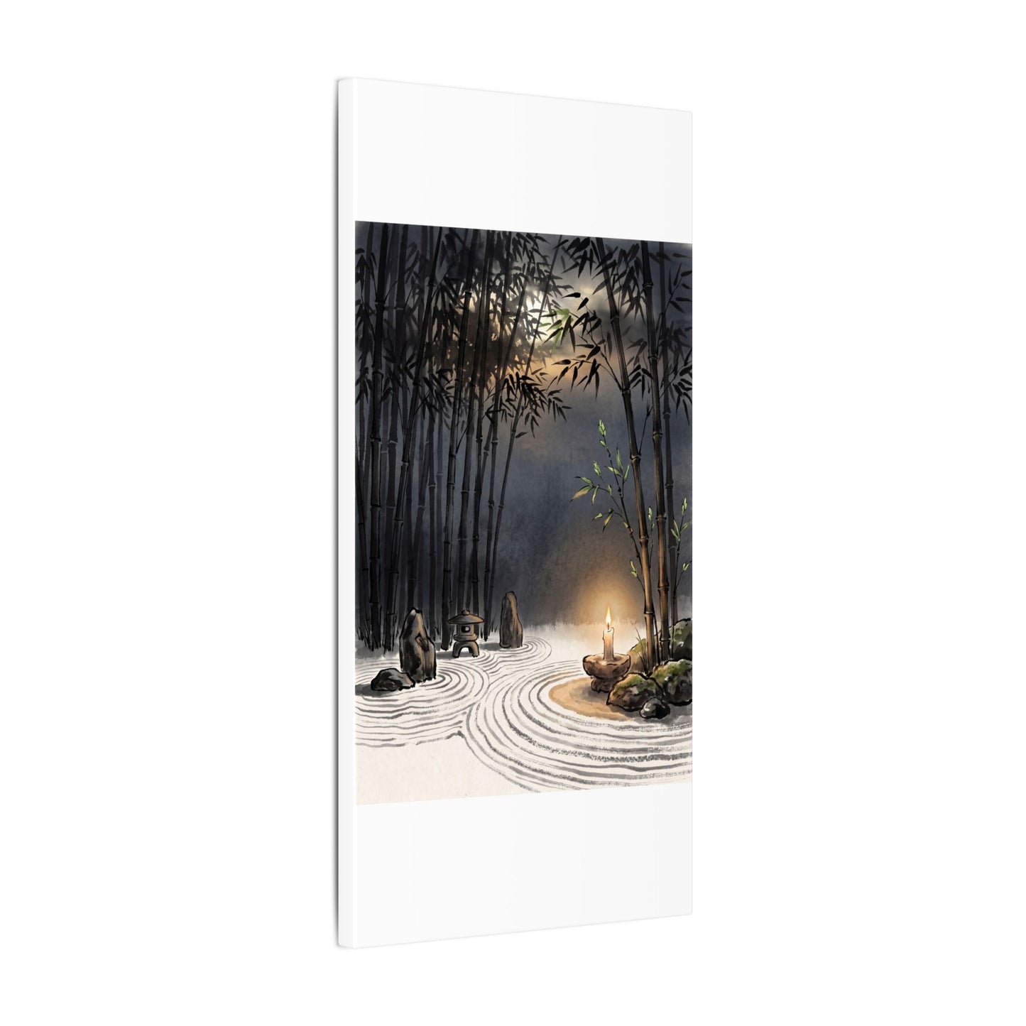 Tranquil Bamboo Grove Canvas Art - Karesansui Zen