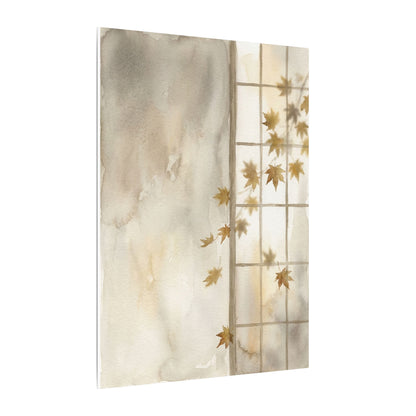 Warm Shoji Screen Canvas Art - Watercolor Japandi