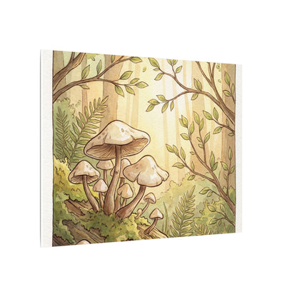 Spring Wild Mushrooms Mushroom Illustration Canvas Art | Cozy Decor