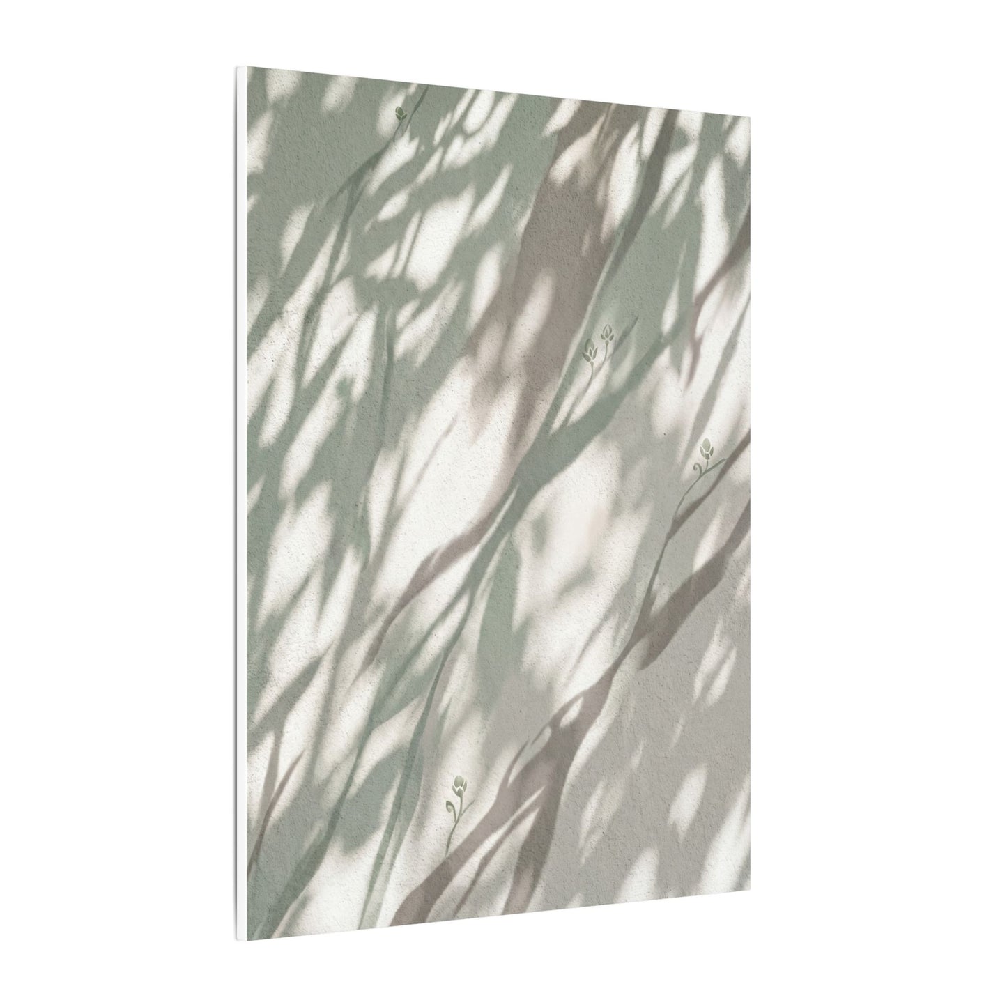 Japandi Shadow Play in Dappled | Japanese Pattern Canvas Art