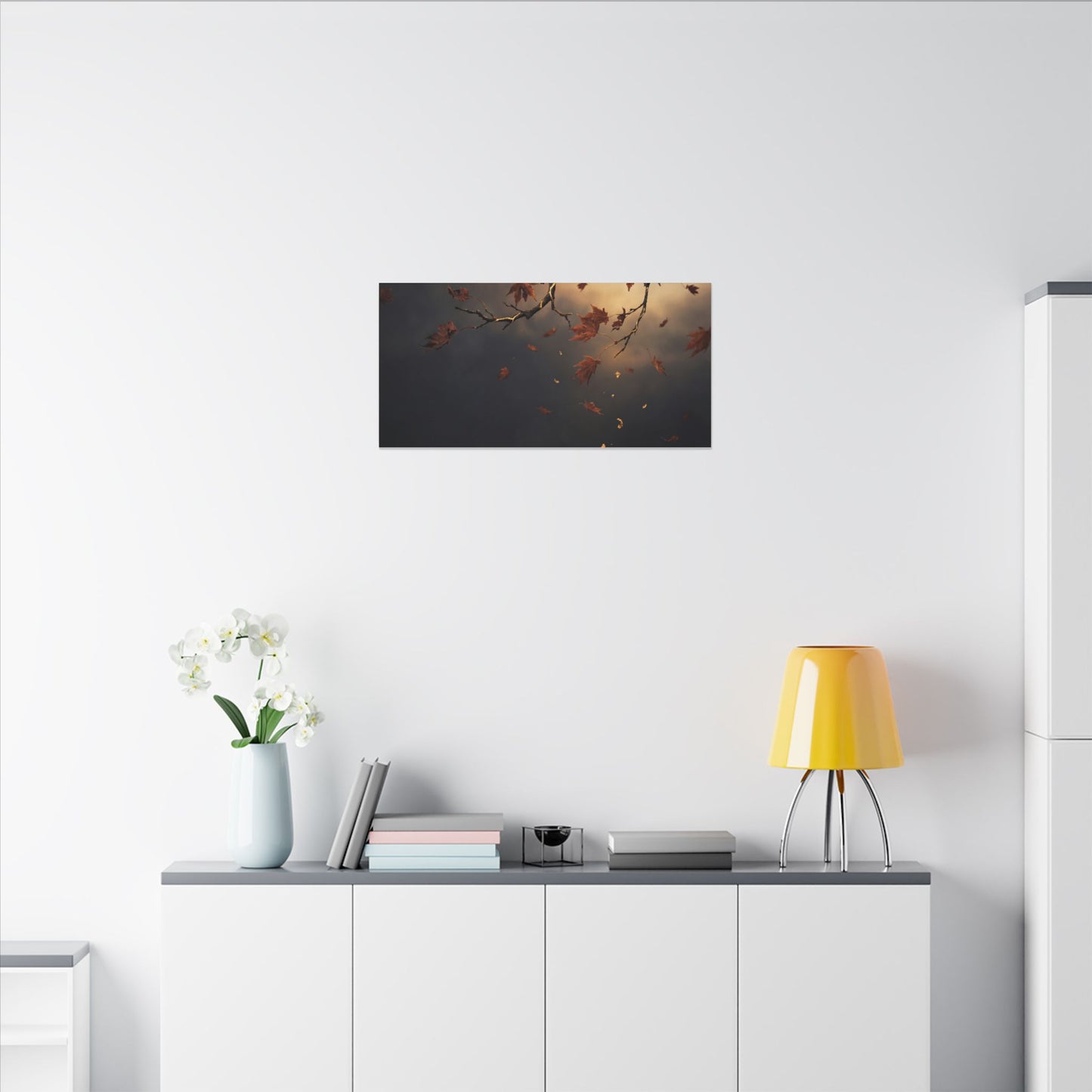 Moonlit Garden Gold Repair Canvas Art | Beautiful Kintsugi Art