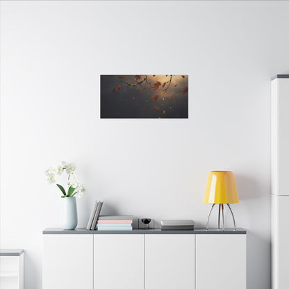 Moonlit Garden Gold Repair Canvas Art | Beautiful Kintsugi Art