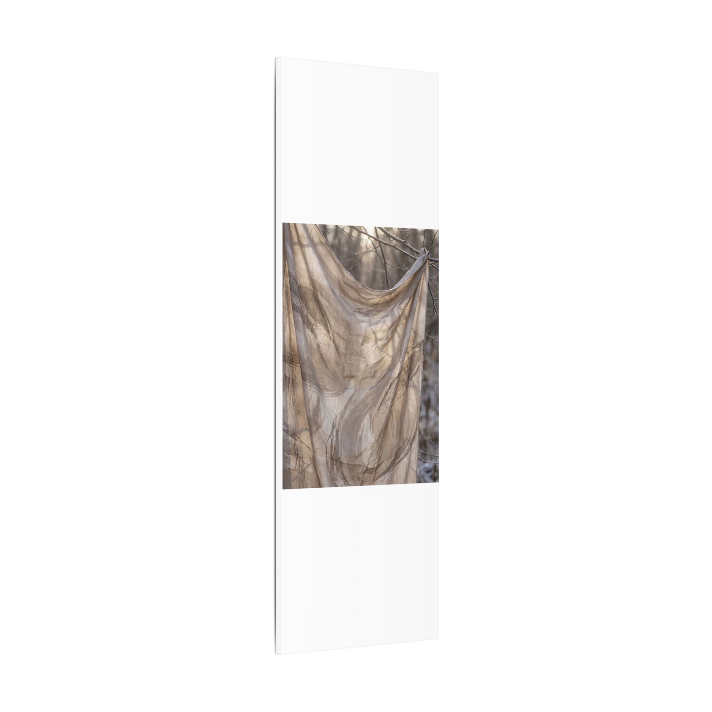 Ma Silk Drape Canvas Art - Japandi Japanese Pattern