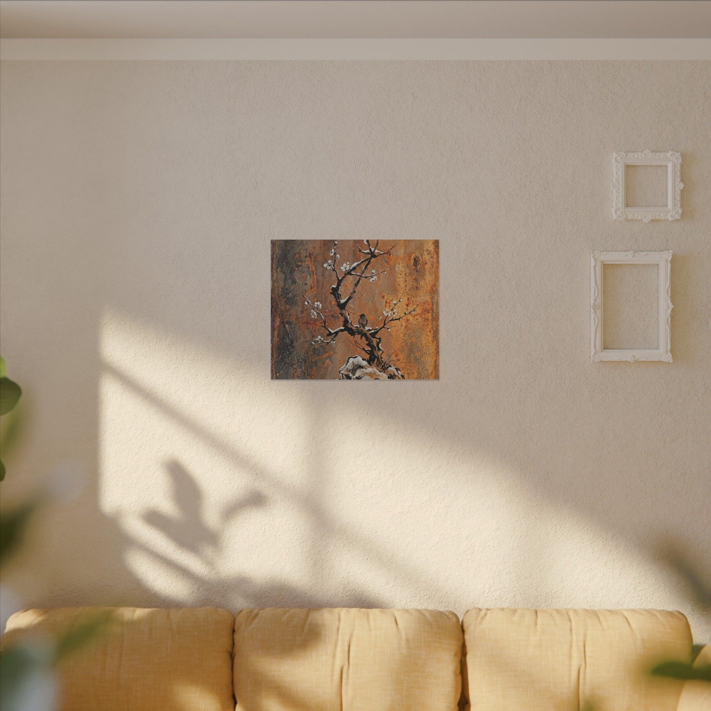 Datsuzoku Rust Patina Canvas Art - Zen Sumi E