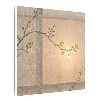 Shoji Screen Canvas Art | Spring Japandi Minimal Line Art
