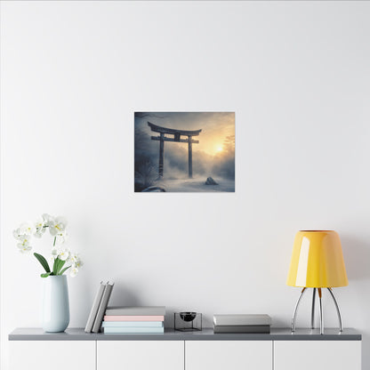 Zen Torii Gate in Golden Hour | Karesansui Canvas Art