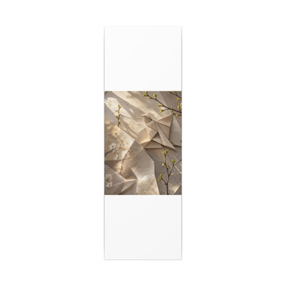 Golden Hour Paper Fold Canvas Art - Japandi Fukinsei
