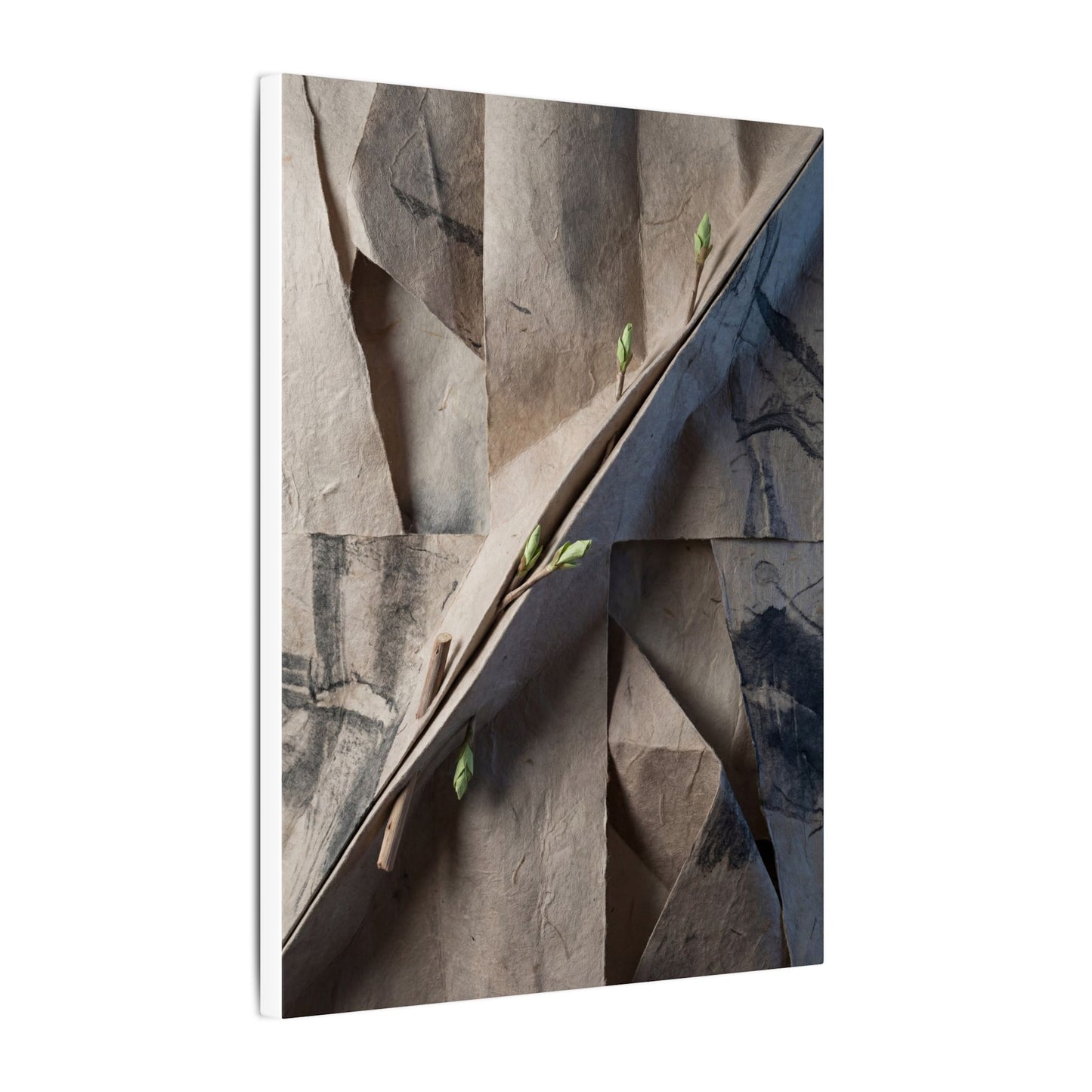 Paper Fold Canvas Art | Spring Japandi Japanese Pattern Art