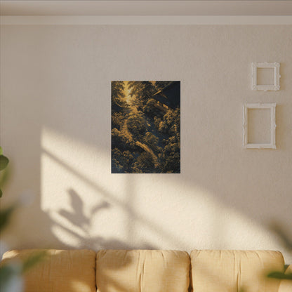 Contemplative Moonlit Garden Canvas Art - Ukiyo E Inspired Zen
