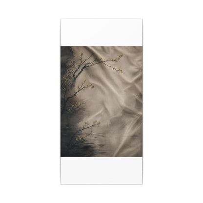 Silk Drape Canvas Art | Spring Japandi Japanese Pattern Art