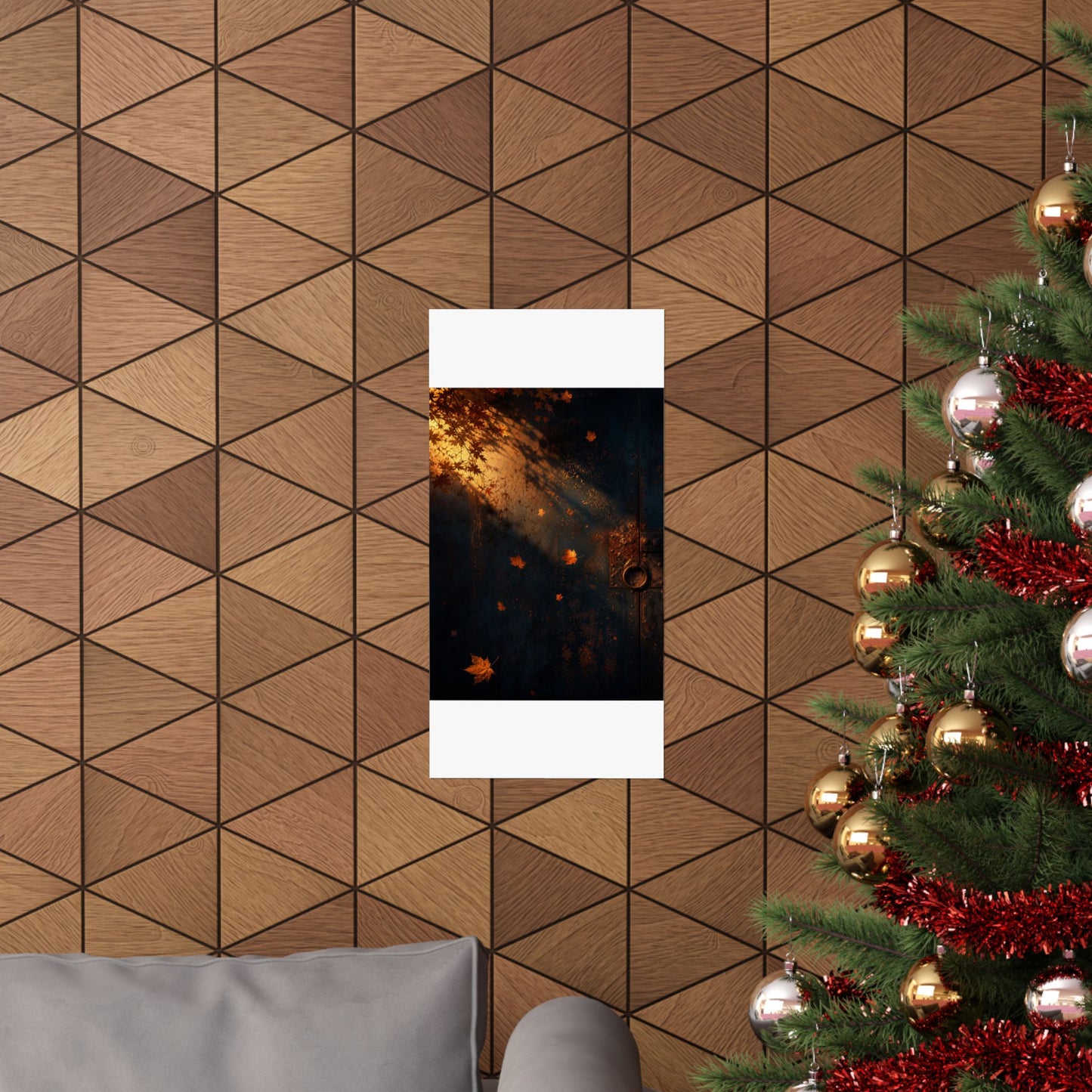 Rust Patina Wall Art Print | Autumn Dark Japandi Shadow Zen Art
