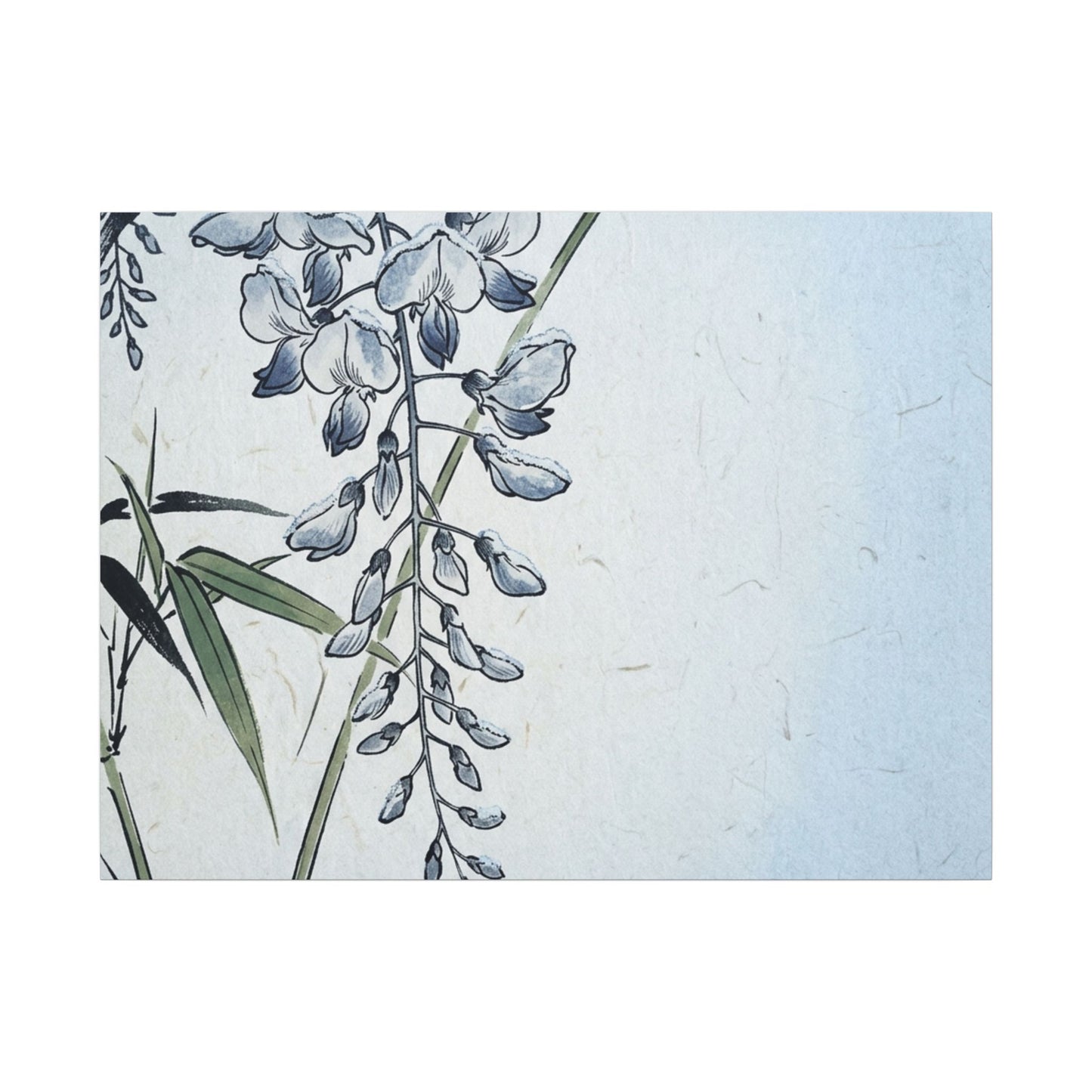 Zen Wisteria in Moonlight | Ukiyo E Inspired Canvas Art