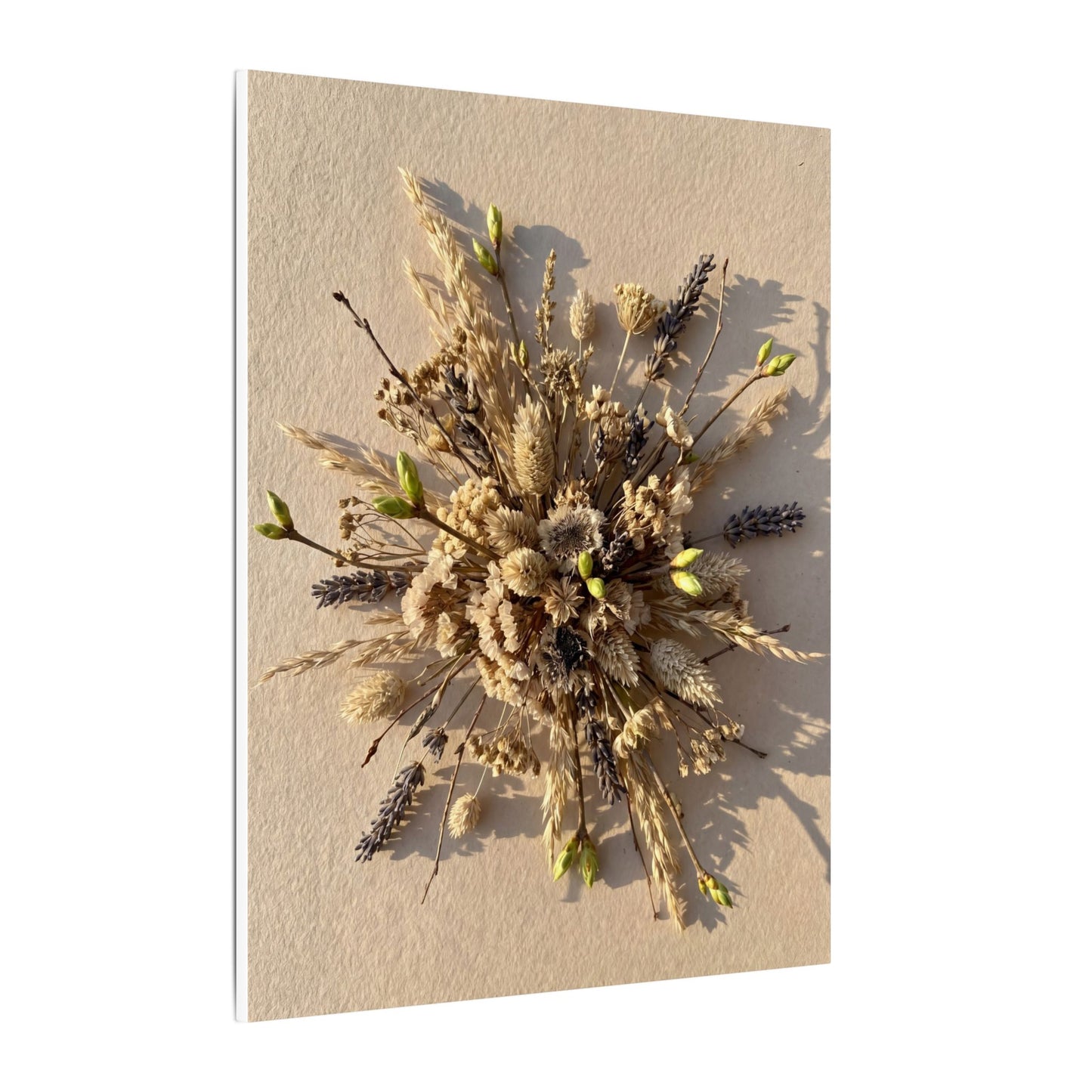Dried Flowers Spring Canvas Art | Japandi Earthy Design