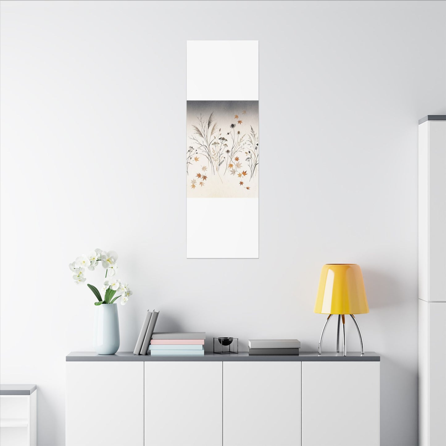 Dawn Dried Flowers Canvas Art - Japandi Kanso