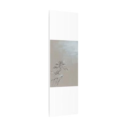 Pine Tree Minimal Line Canvas Art | Warm Japandi Art