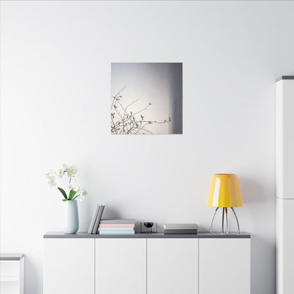 Japandi Shadow Play in Dawn | Japanese Pattern Canvas Art