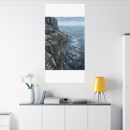 Pine Tree Spring Canvas Art | Japandi Neutral Design