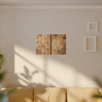 Candlelight Shoji Screen Canvas Art - Japandi Ma