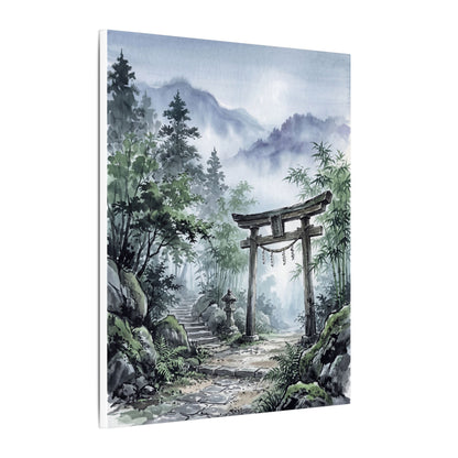 Moonlight Torii Gate Canvas Art - Zen Fukinsei