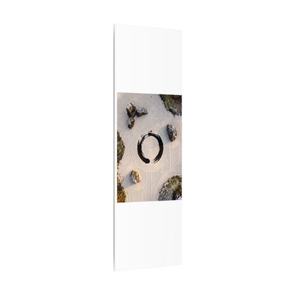 Rock Garden Canvas Art | Winter Zen Enso Art
