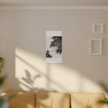 Serene Incense Smoke Canvas Art - Ukiyo E Inspired Zen