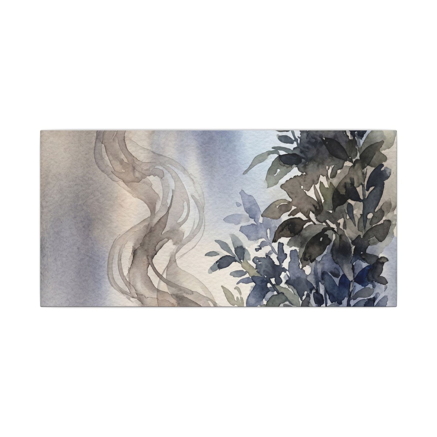 Incense Smoke Summer Canvas Art | Japandi Cozy Design