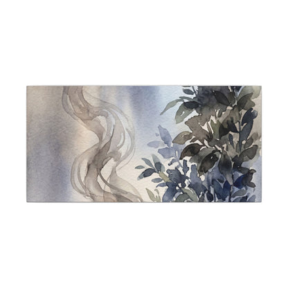 Incense Smoke Summer Canvas Art | Japandi Cozy Design