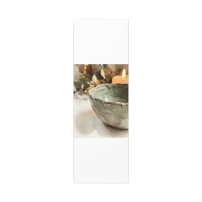 Ceramic Bowl Canvas Art | Summer Japandi Watercolor Art