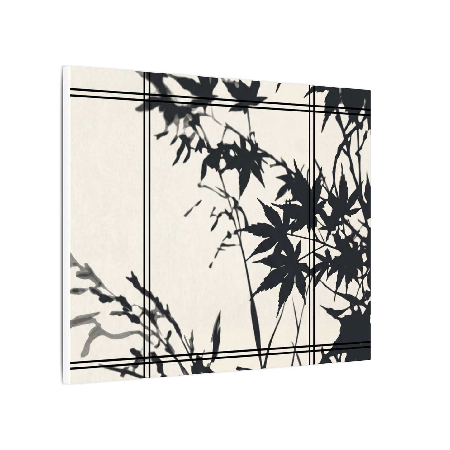 Shoji Screen Canvas Art | Summer Japandi Minimal Line Art