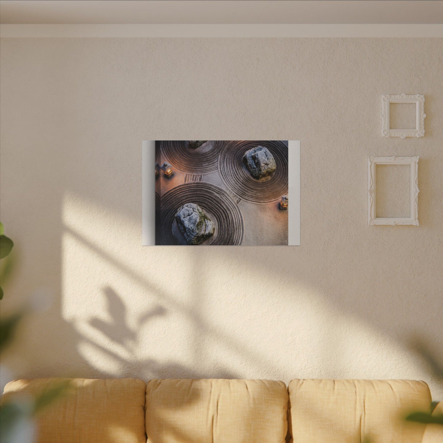 Candlelight Rock Garden Canvas Art - Japandi Ma