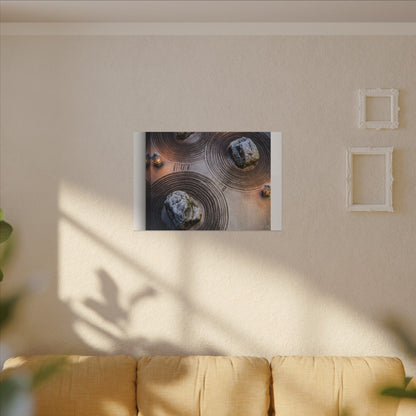 Candlelight Rock Garden Canvas Art - Japandi Ma