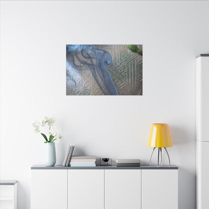 Spring Incense Smoke Japanese Pattern Canvas Art | Neutral Decor