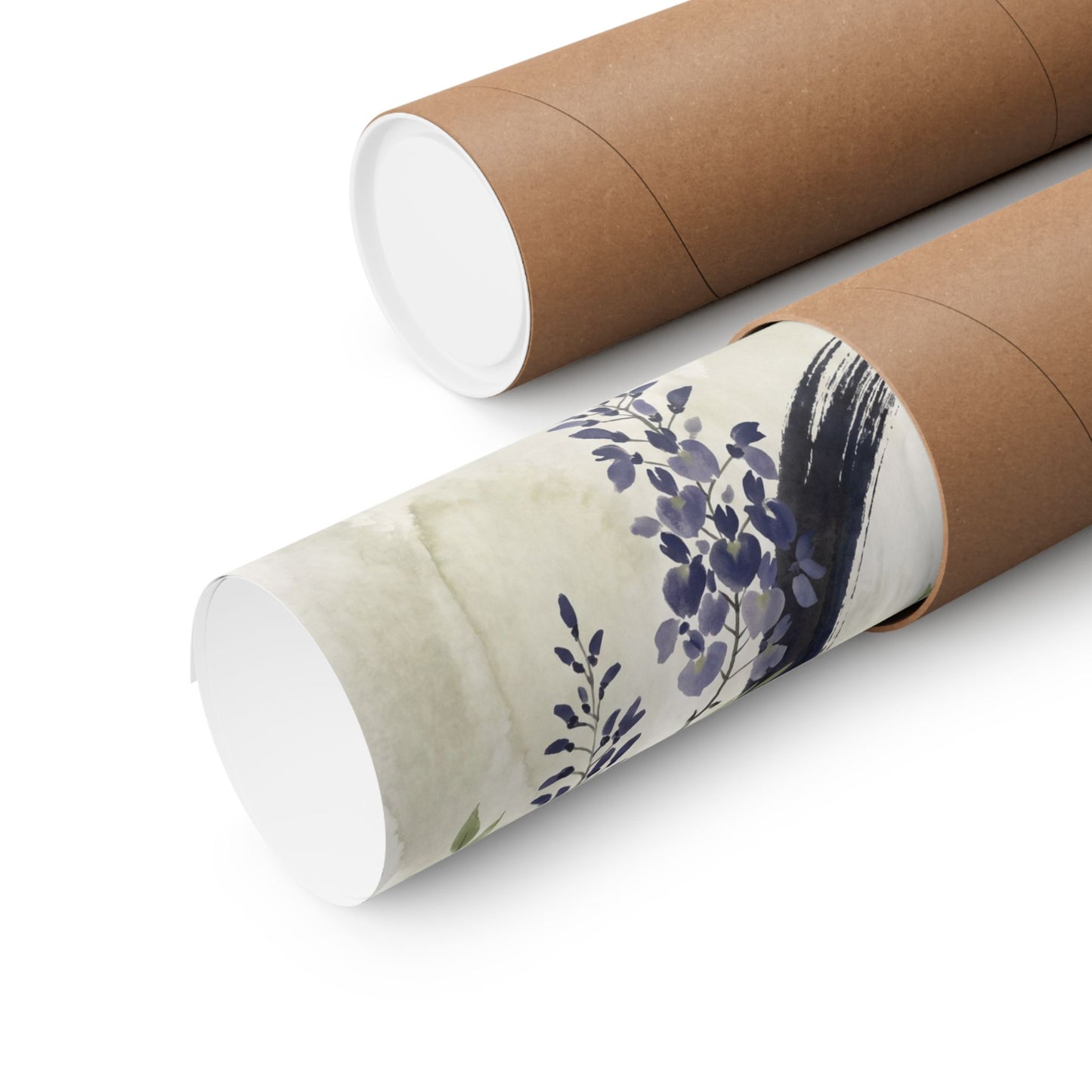 Overcast Wisteria Wall Art Print - Zen Shibui