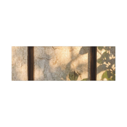 Golden Hour Shoji Screen Canvas Art - Japandi Mono No Aware
