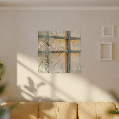 Winter Shoji Screen Watercolor Canvas Art | Elegant Decor