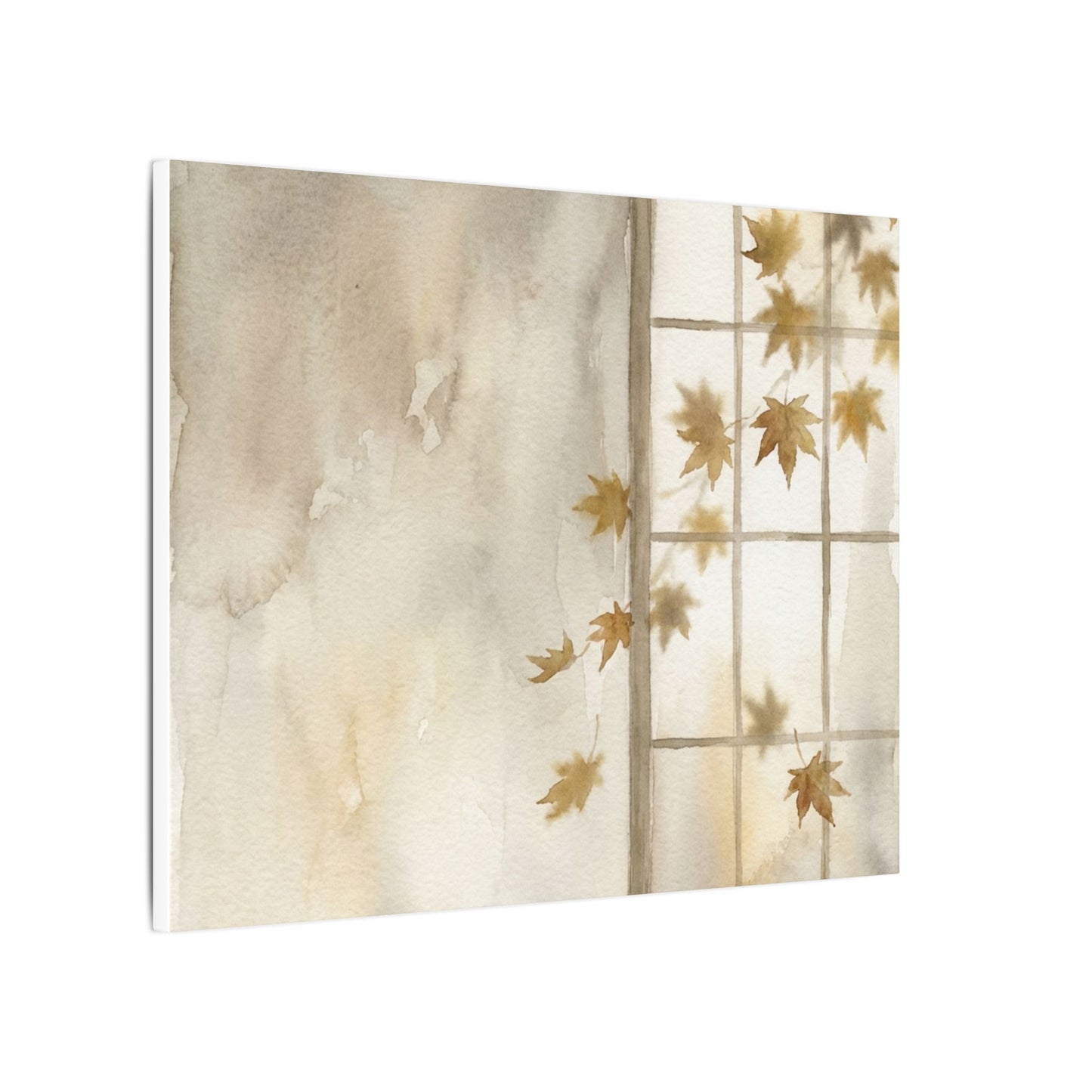 Warm Shoji Screen Canvas Art - Watercolor Japandi