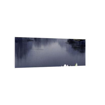 Lotus Flower Karesansui Canvas Art | Tranquil Zen Art