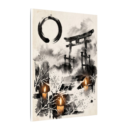Candlelight Torii Gate Canvas Art - Zen Datsuzoku