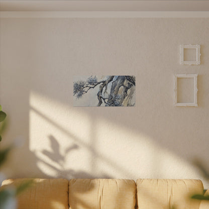 Moonlight Pine Tree Canvas Art - Japandi Seijaku