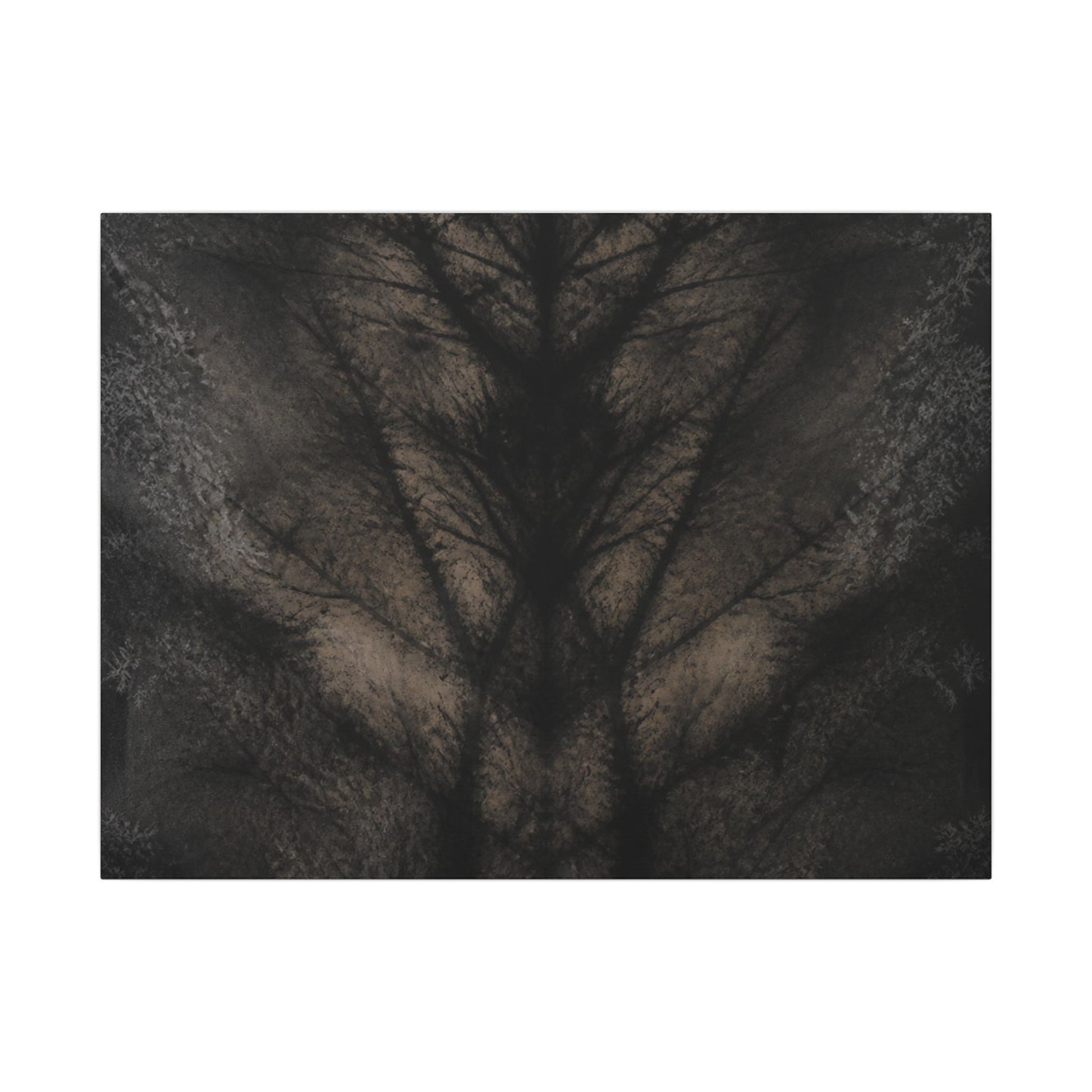Seijaku Shadow Play Canvas Art - Dark Japandi Charcoal Ink