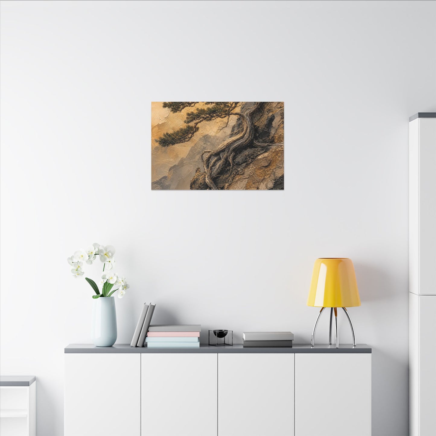 Summer Pine Tree Texture Canvas Art | Cozy Decor